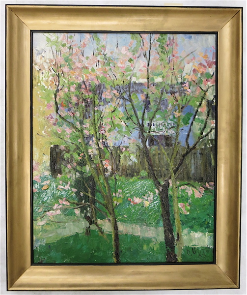 Appraisal: OLEG ULITSKIY OIL ON CANVAS Ukraine Washington born Spring depicting