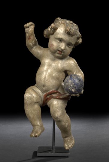 Appraisal: Spanish Colonial Carved and Polychromed Figure of the Infant Jesus