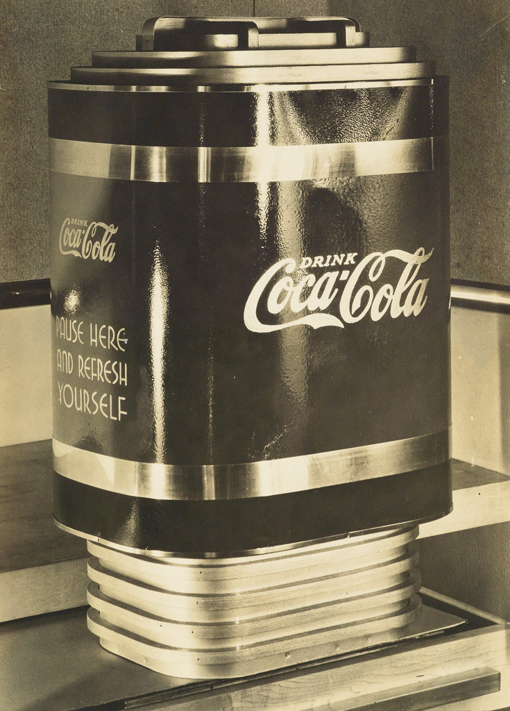 Appraisal: MARGARET BOURKE-WHITE - Coca-Cola advertisement Warm-toned silver print x inches