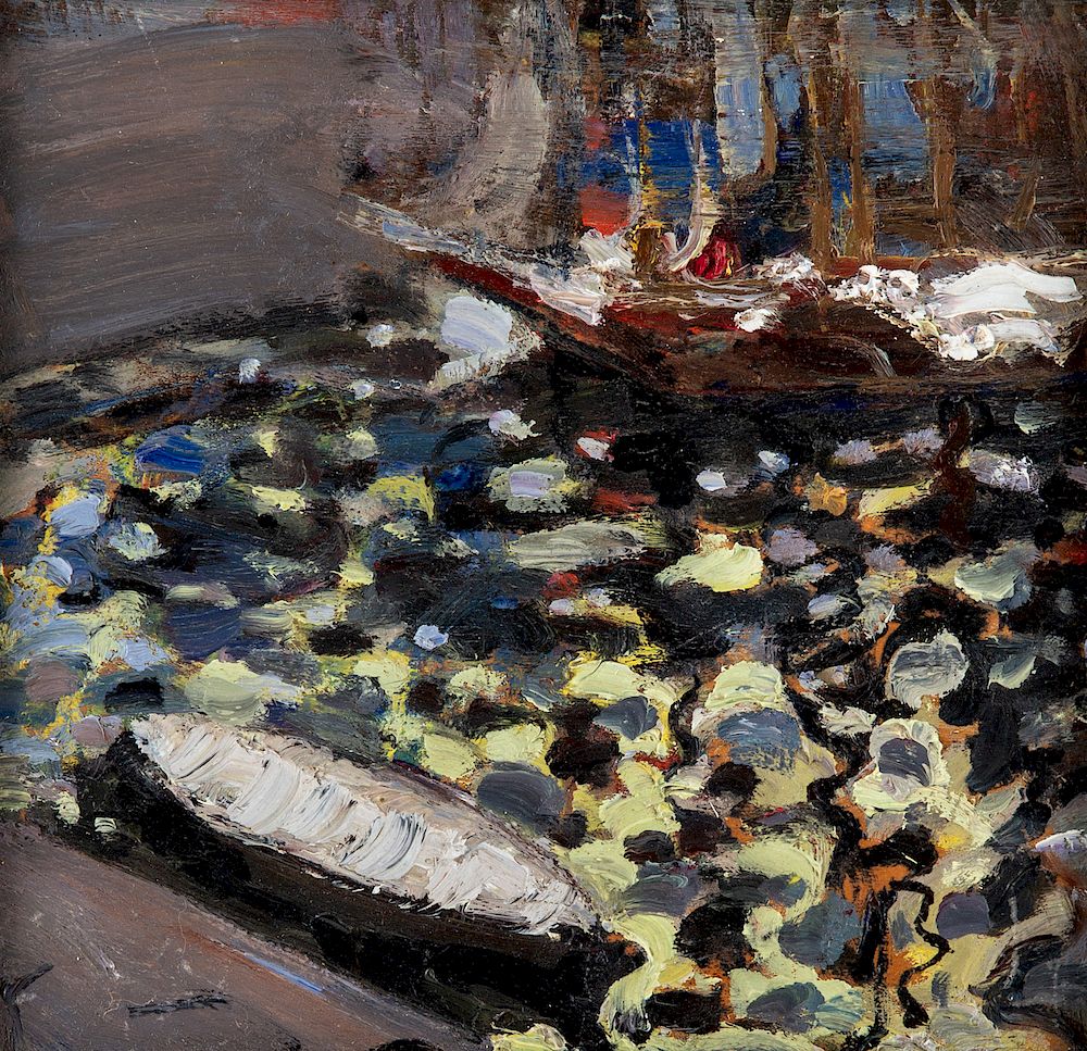 Appraisal: BORIS ANISFELD RUSSIAN - BORIS ANISFELD RUSSIAN - Boat at