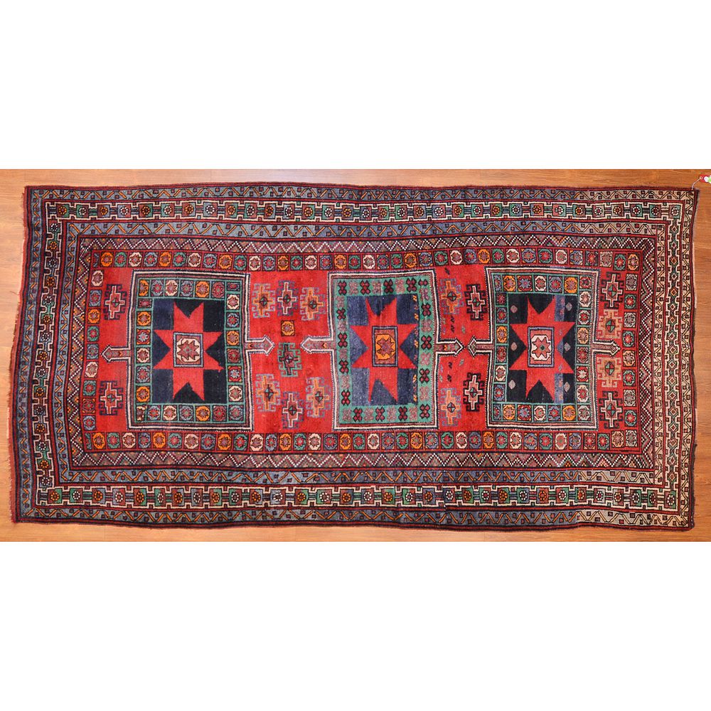 Appraisal: Semi-Antique Kazak Rug Caucasus x Second quarter- th century hand-knotted