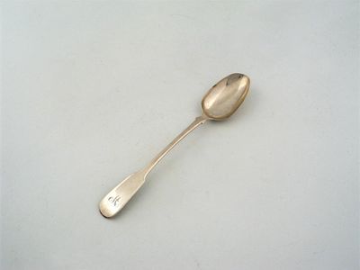 Appraisal: A Victorian provincial fiddle basting spoon initialled 'W' by an