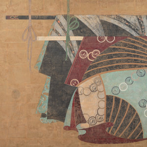 Appraisal: Lim Ha Shan Korean b Two Kimonos gouache on paper