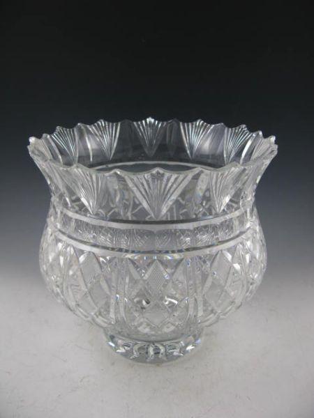 Appraisal: Waterford Crystal Center Bowl footed with scalloped band and cut