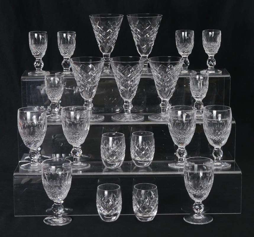 Appraisal: PIECE WATERFORD CRYSTAL STEMWARE An assembled collection pieces total of