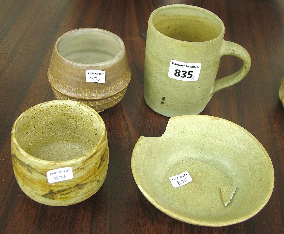 Appraisal: Four pieces of Henry Hammond - Studio Pottery including a