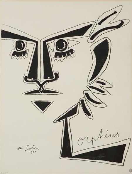 Appraisal: JEAN COCTEAU FRENCH - ORPHEUS Lithograph signed and numbered cm