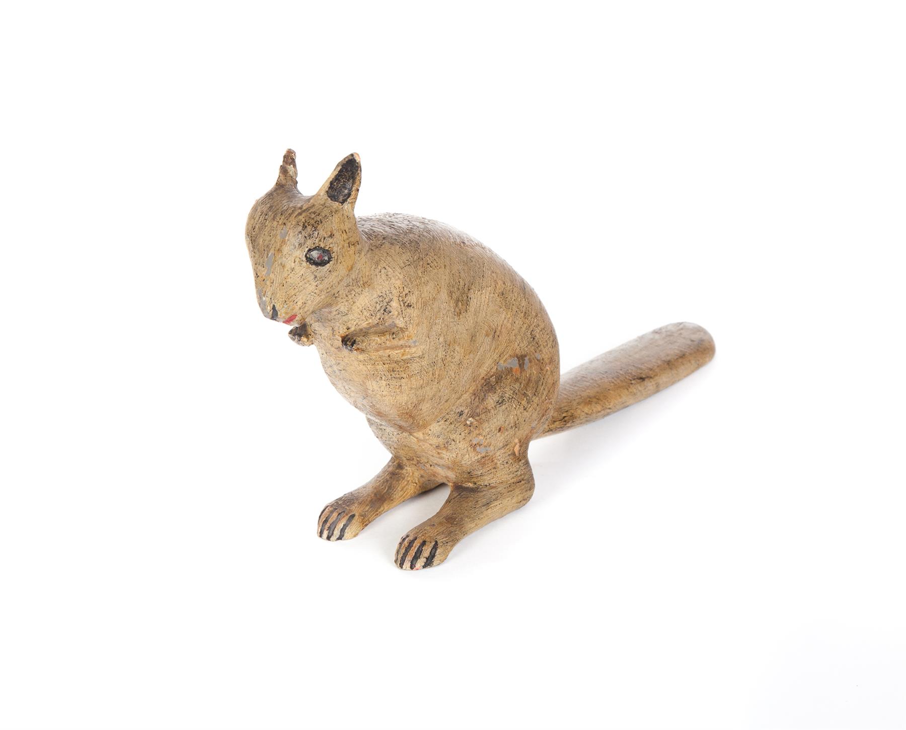 Appraisal: SQUIRREL ATTRIBUTED TO FRED ALTEN OHIO - Unsigned Folk art