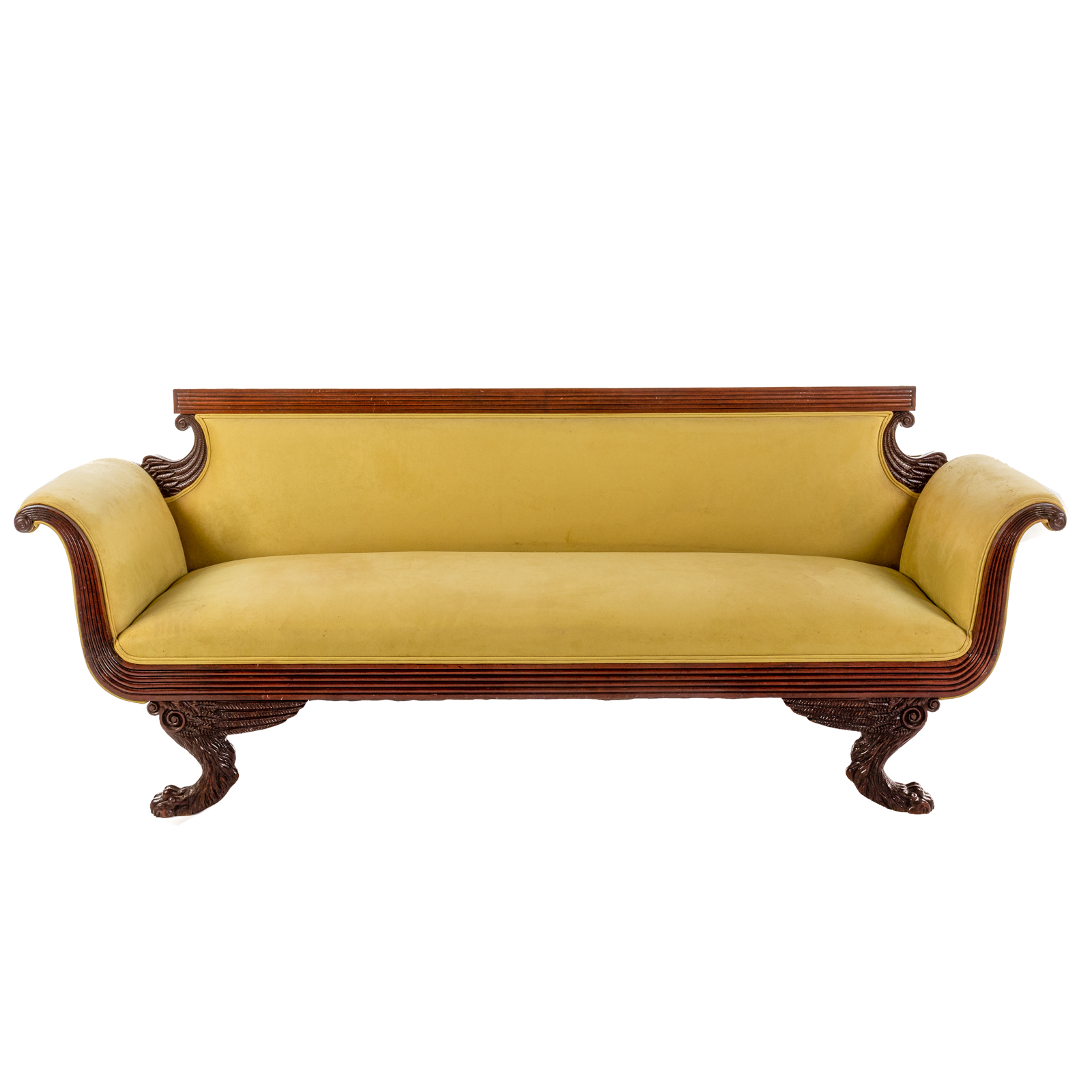 Appraisal: AMERICAN CLASSICAL MAHOGANY SOFA New York circa - School of