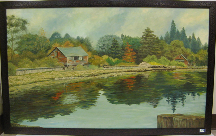 Appraisal: SHIRLIE MARTINSON OIL ON MASONITE Seattle Washington th century An