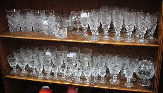 Appraisal: A SUITE OF EARLY TH CENTURY DRINKING GLASSES to include