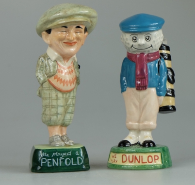 Appraisal: Royal Doulton Advertising Figures- Penfold Golfer MCL and Dunlop Caddie