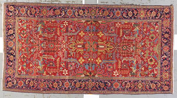 Appraisal: A Heriz carpet Northwest Persia circa size approximately ft in