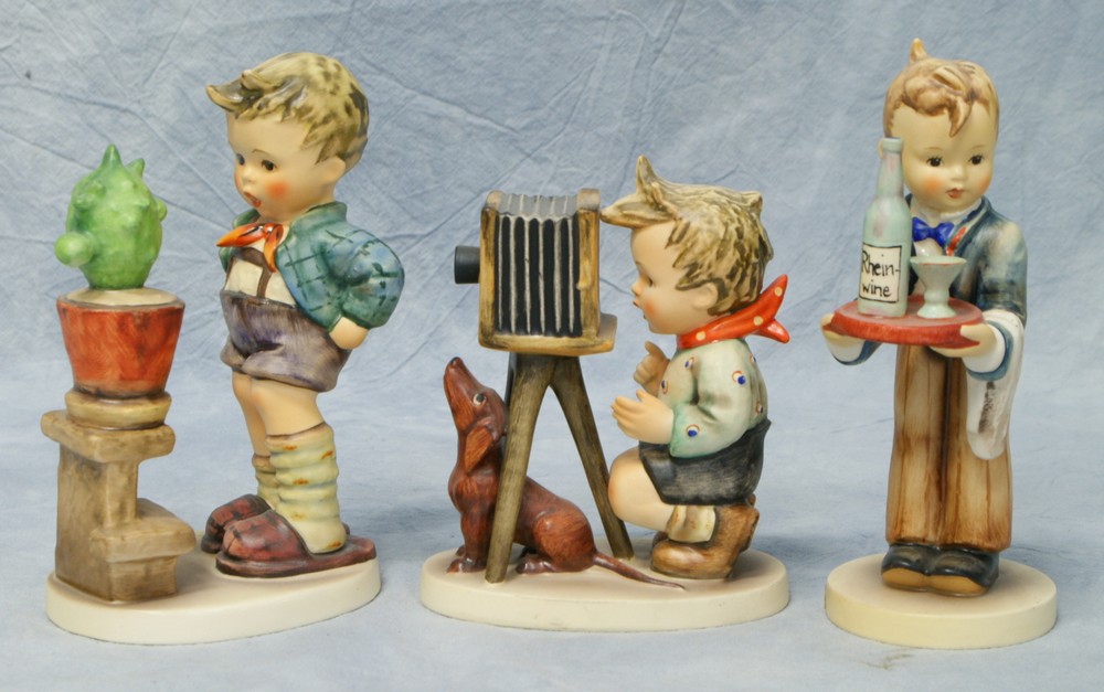 Appraisal: Goebel Hummel Figurines Confidentially No TMK- Waiter No TMK- artist