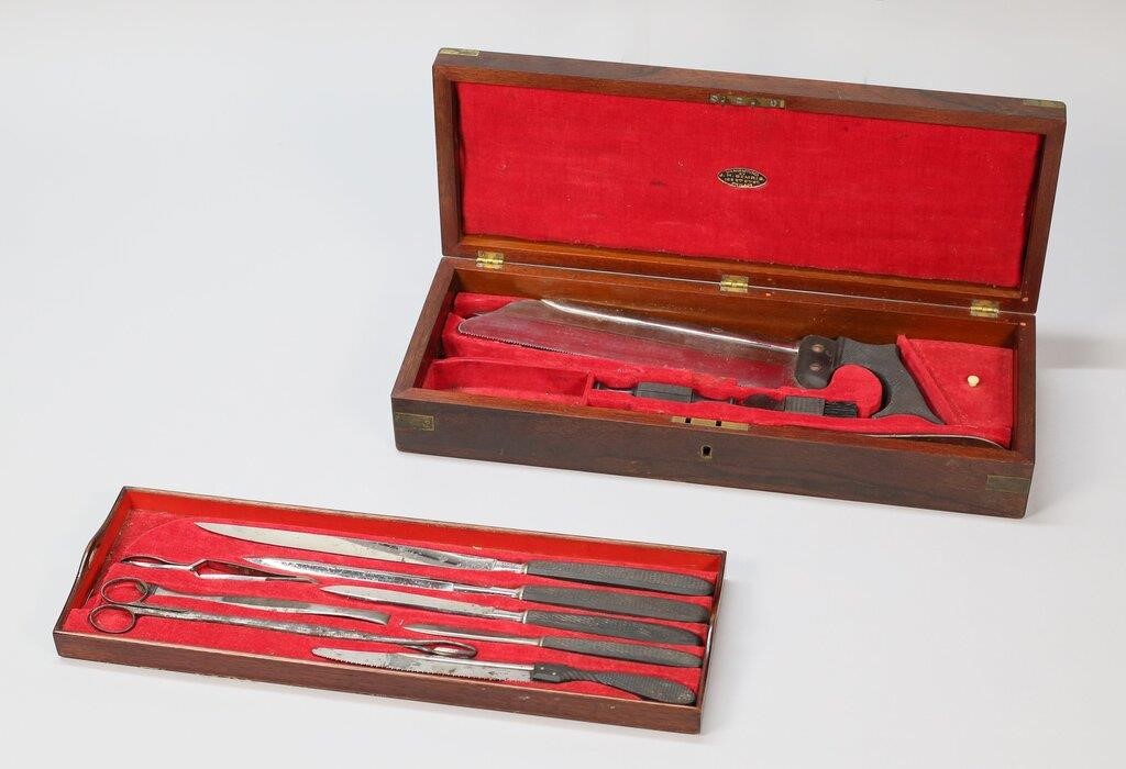 Appraisal: Surgical amputation kit produced by J H Gemrig Philadelphia PA