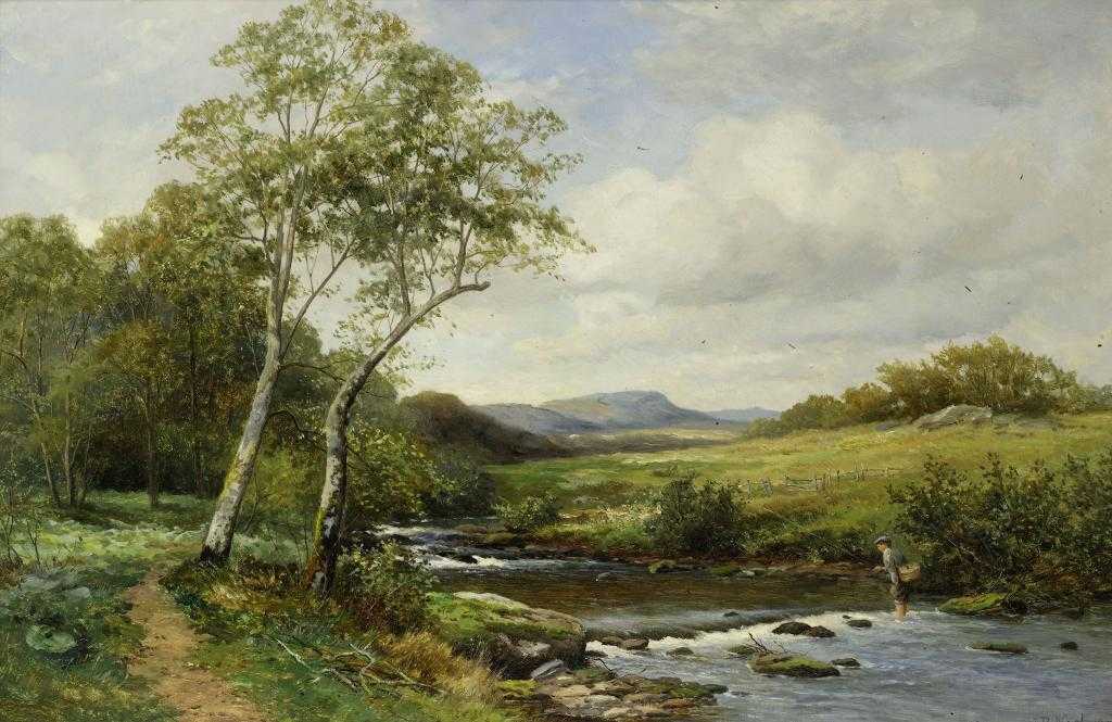 Appraisal: JOHN BATES NOEL - A YORKSHIRE STREAM signed and dated