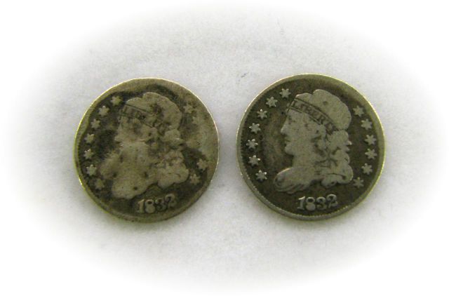 Appraisal: Two Half Dimes