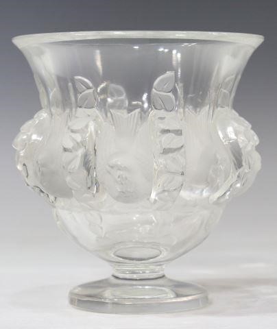 Appraisal: Lalique Dampierre vase designed by Marc Lalique French - having