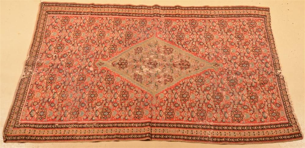 Appraisal: Central Diamond Pattern Oriental Area Rug Central Diamond and Medallion