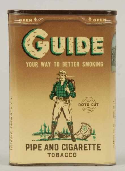 Appraisal: Guide Pocket Tobacco Tin Condition Near Mint Size - T