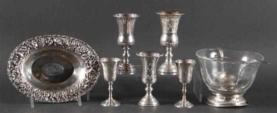 Appraisal: Assorted American and Continental sterling silver table articles th century