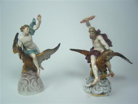 Appraisal: A pair of th century Meissen figure groups circa one