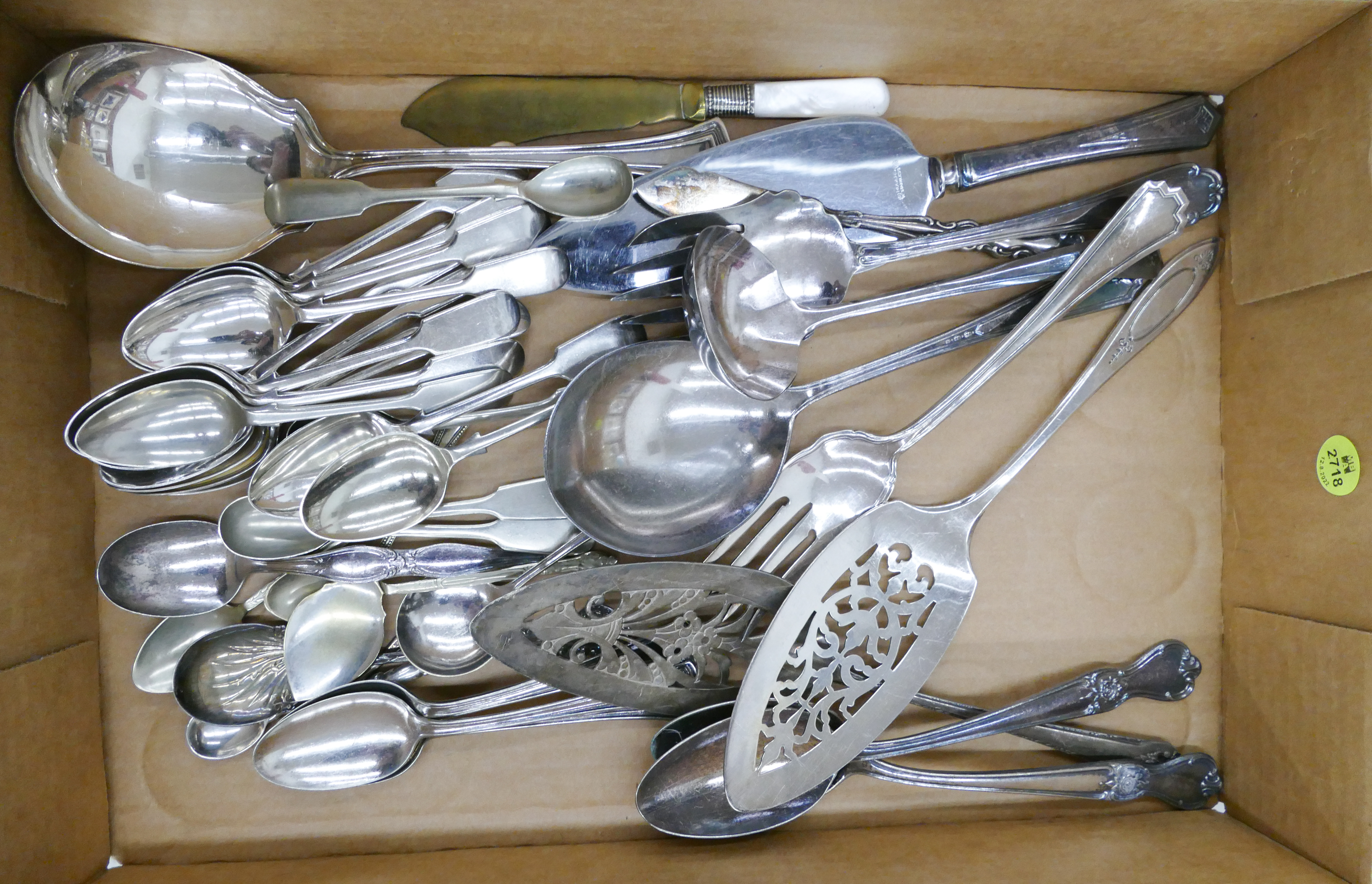 Appraisal: Box MISC Silverplate Flatware