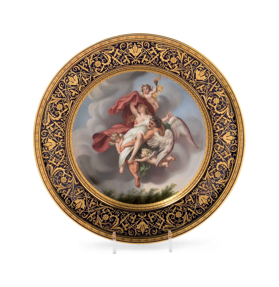 Appraisal: A Vienna Painted and Parcel Gilt Porcelain Cabinet Plate A