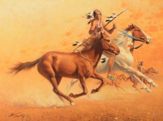 Appraisal: FRANK MCCARTHY - One Down oil on board x inches