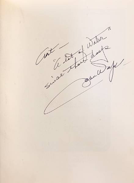 Appraisal: A John Wayne signed book titled 'John Ford's Stagecoach '