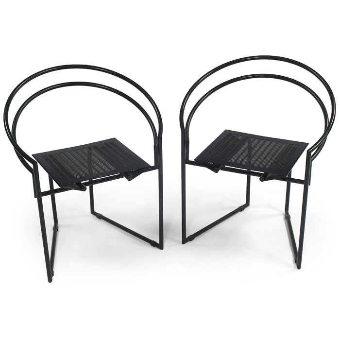 Appraisal: Mario Botta Latonda chairs pair