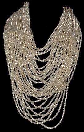 Appraisal: GROUP OF COSTUME JEWELRY Comprising simulated pearl necklaces and a