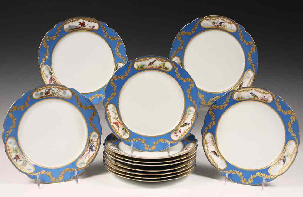 Appraisal: SET IMPERIAL RUSSIAN DINNER PLATES - Twelve Plates from the