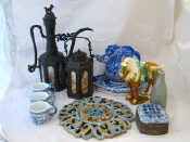 Appraisal: A mixed lot of Chinese items including a ceramic horse