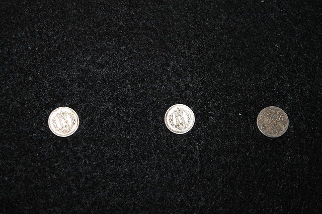 Appraisal: A WILLIAM IV THREE HALFPENCE x A George III three