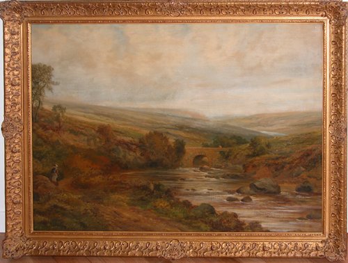 Appraisal: Artist Armstrong H S Title Highland Stream and Bridge Medium