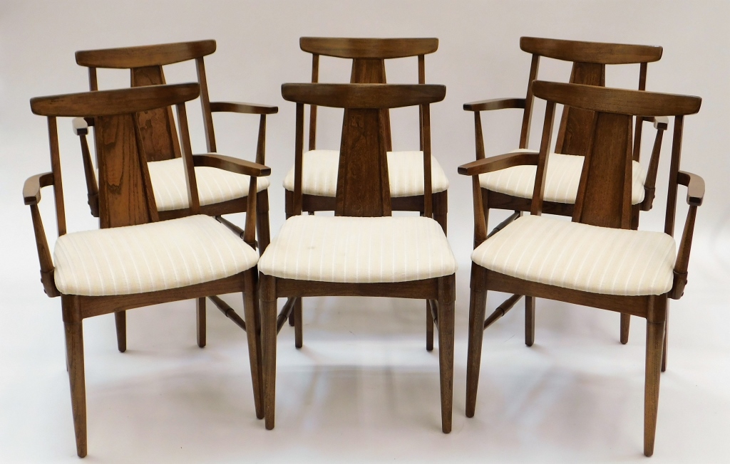 Appraisal: PC MCM DINING CHAIRS United State Circa Includes four open