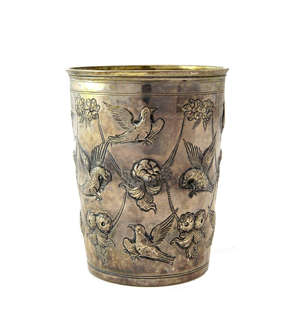 Appraisal: A Russian beaker early th century Moscow of tapering cylindrical