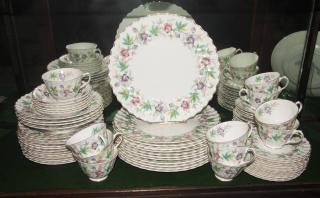 Appraisal: Pcs Royal Dolton Bone China Dinner Plates Salad Plates Bread