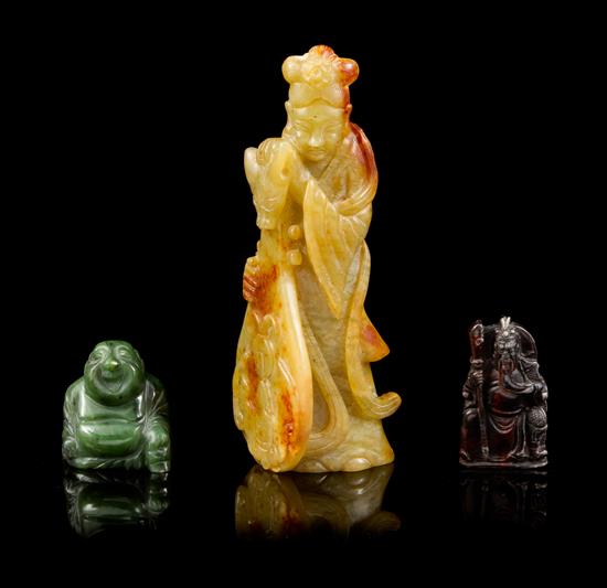 Appraisal: Sale Lot A Group of Three Jade Carvings the first