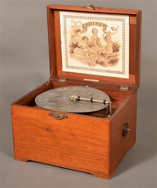 Appraisal: Blasius Sons The Criterion Disc Music Player Blasius Sons Philadelphia