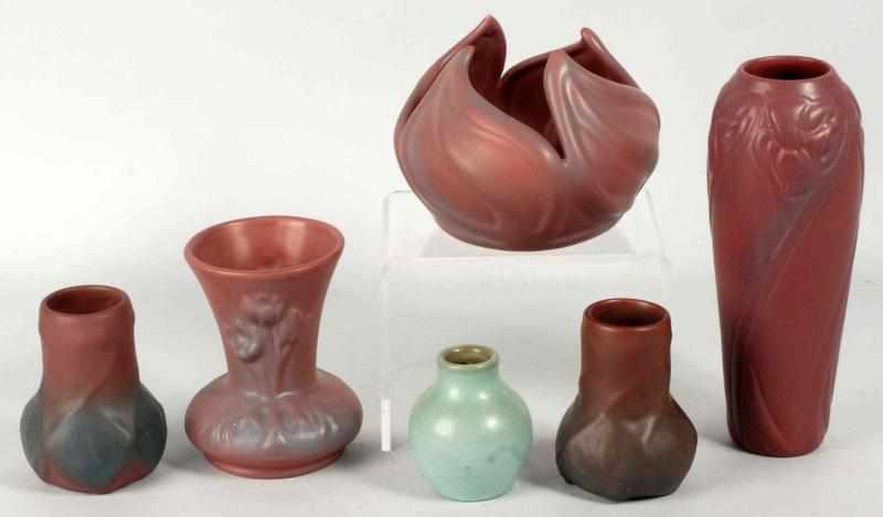 Appraisal: Lot of Various Van Briggle Vases Description Includes one with