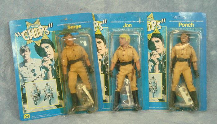 Appraisal: Mego Chips Ponch Sarge and Jon Action figures mint on