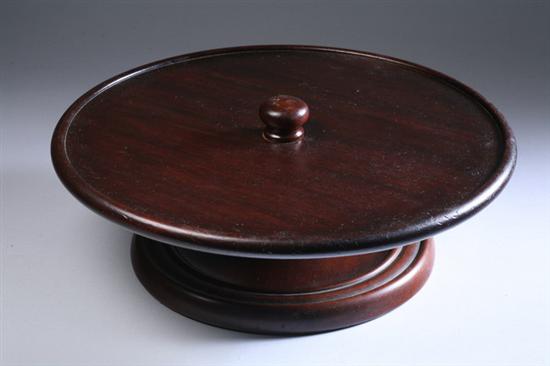 Appraisal: MAHOGANY LAZY SUSAN th century - in high x in