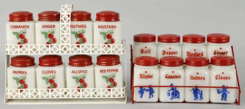 Appraisal: Lot of Range Spice Salt and Pepper Sets Description s