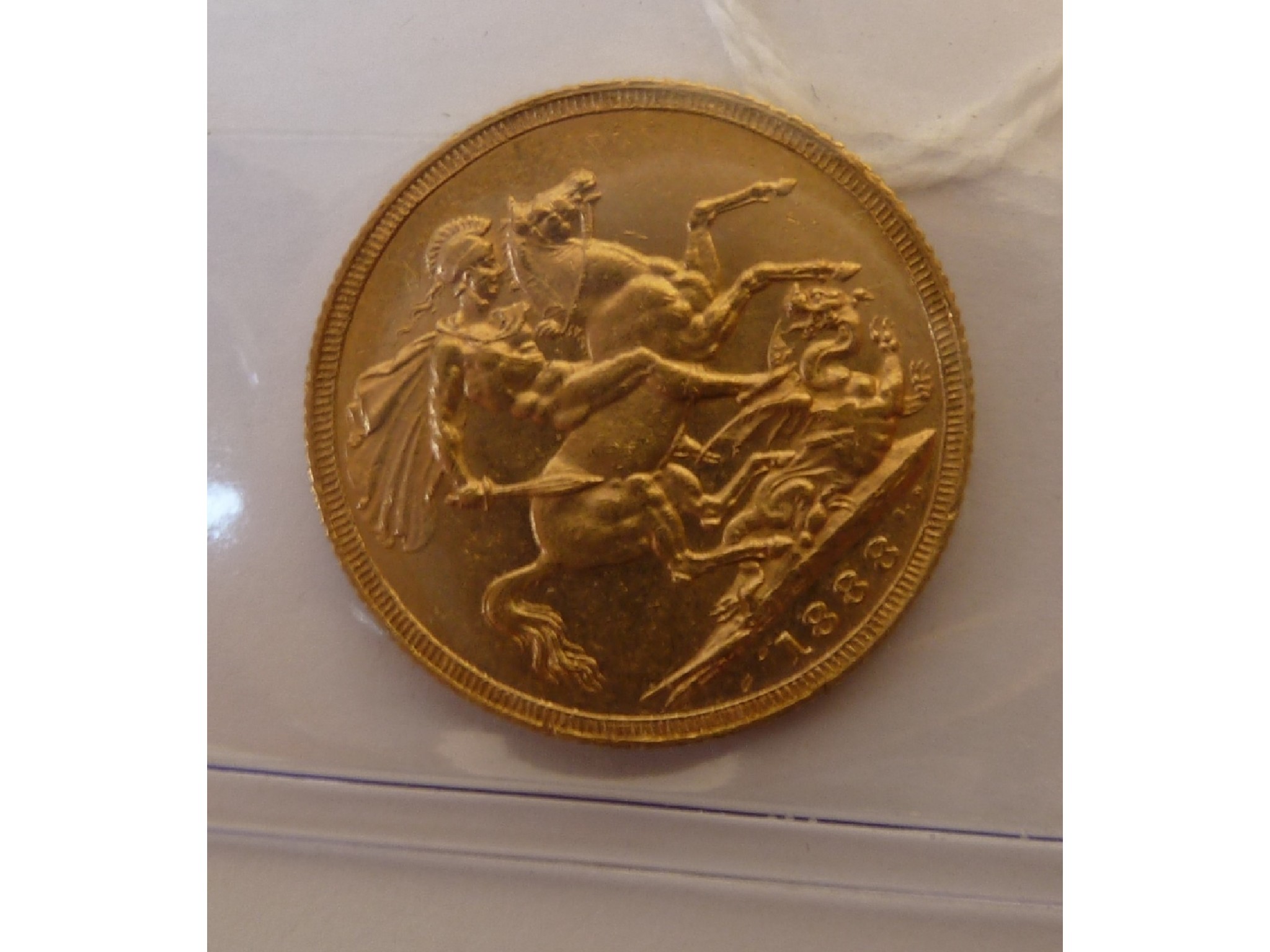 Appraisal: A QUEEN VICTORIA GOLD SOVEREIGN uncirculated