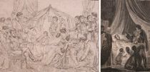 Appraisal: The Death of Napoleon Double Engravings Pair of black and