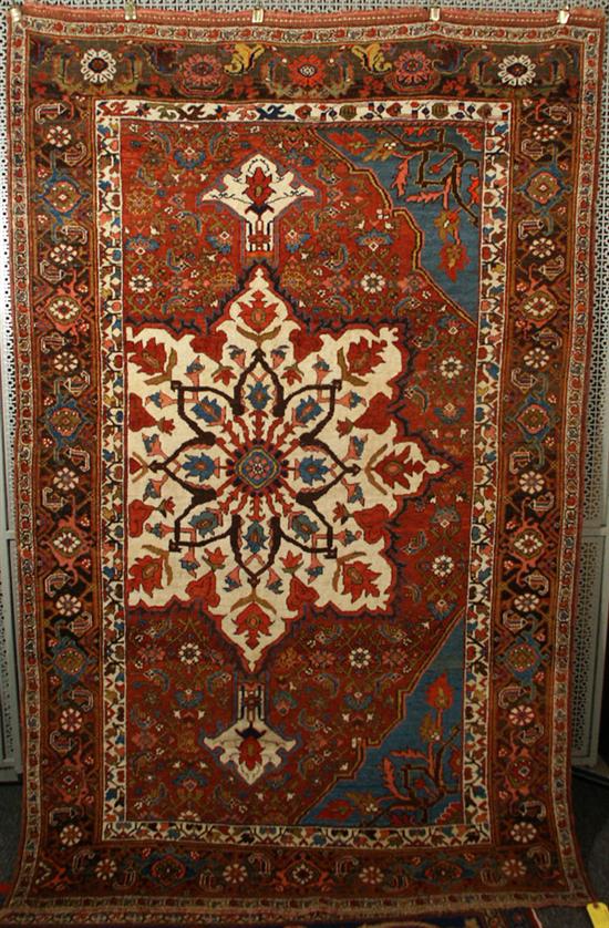 Appraisal: BIDJAR WAGERIEH Persia circa with wool warp feet inches x