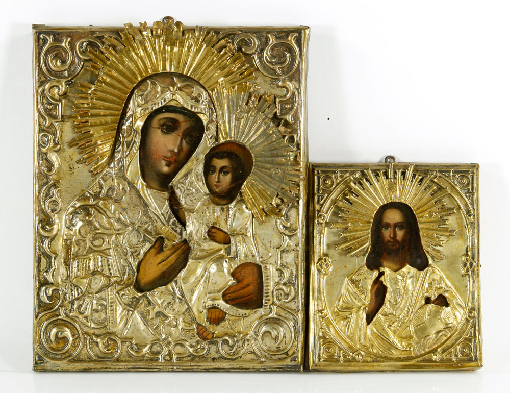 Appraisal: - Two th C Russian or Polish Icons Lot of