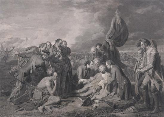 Appraisal: WILLIAM WOOLLETT British - The Death of General Wolfe After